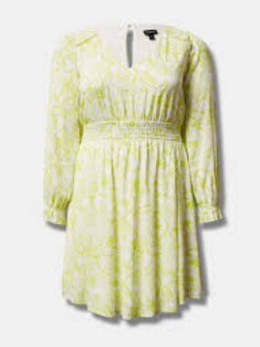 Torrid Mini Wash Gauze Wide Waist Skater Dress 2